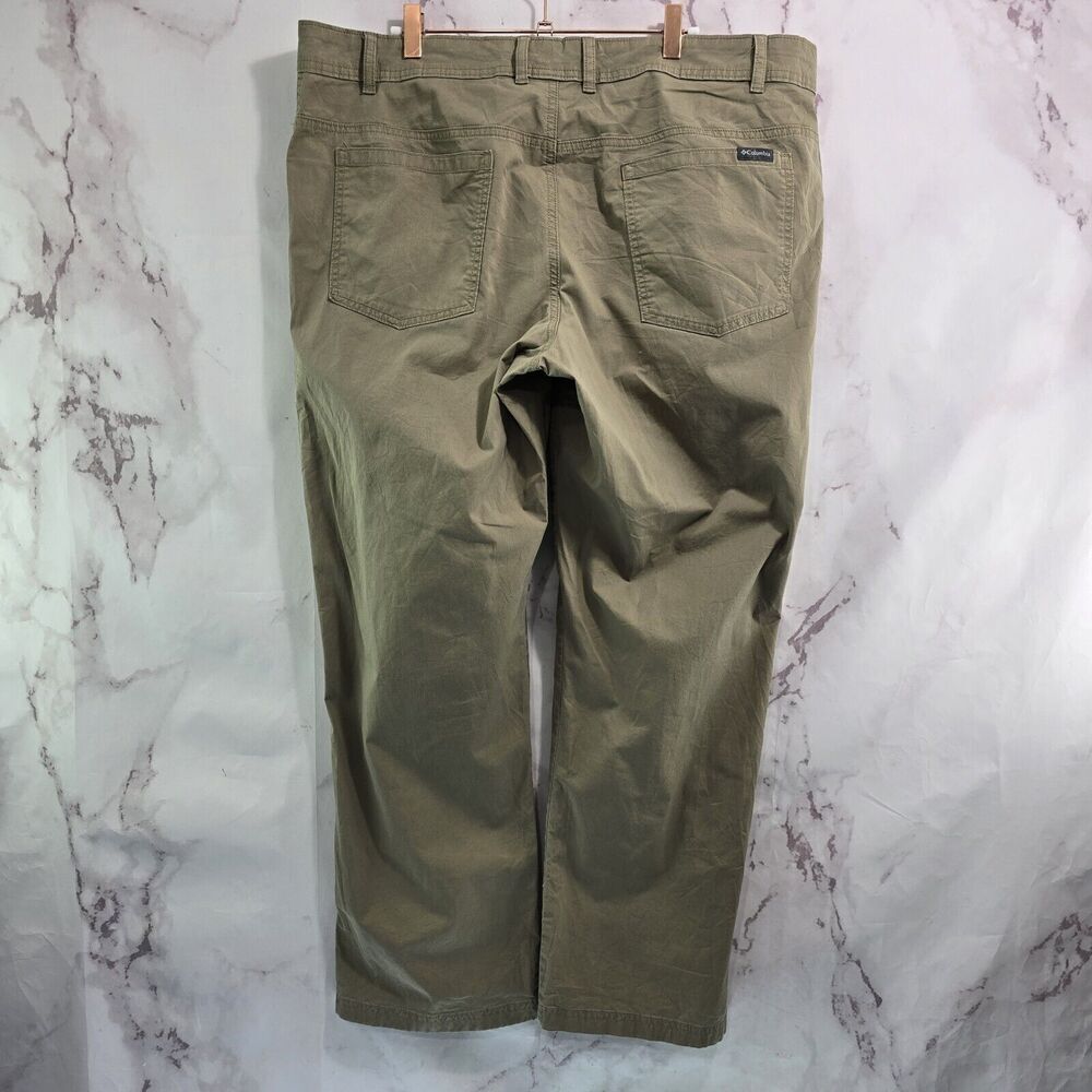 Columbia Pants Mens 40 X 30 Khaki Tan Canvas Straight Chino Regular Fit Twill